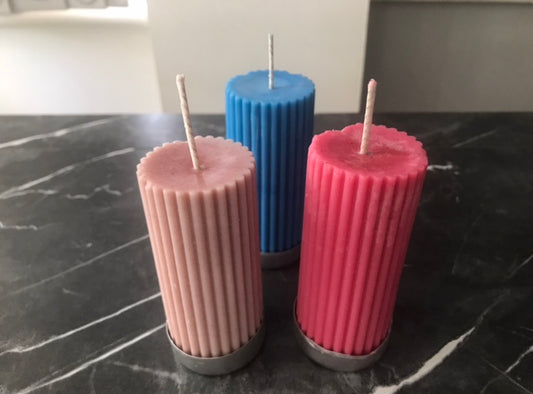 Pillar soy candles (pack of 4)