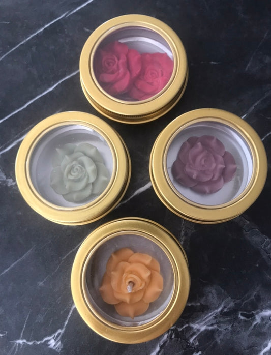Flower soy candles (pack of 10)